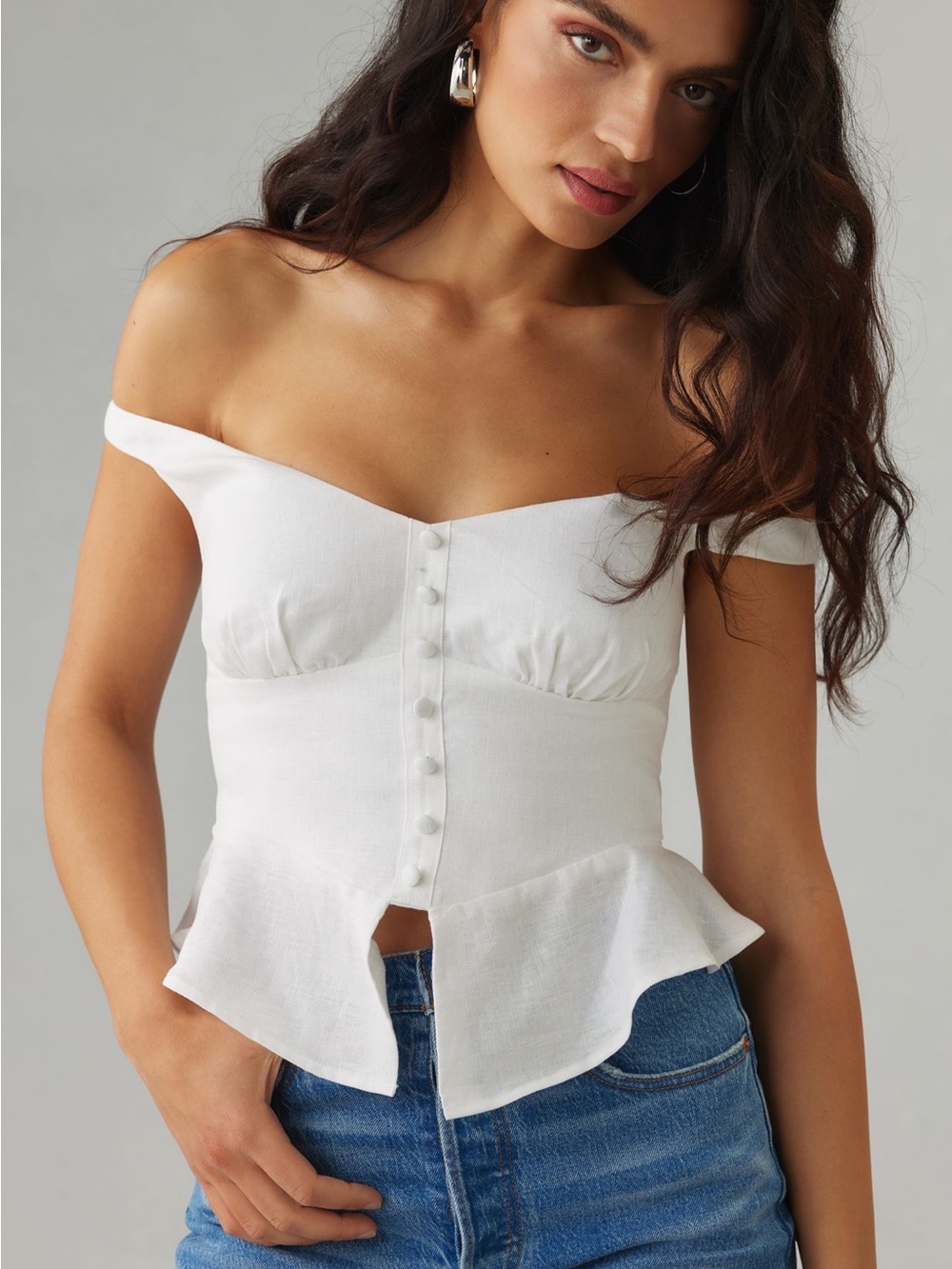 Reformation Lilly Linen Tank